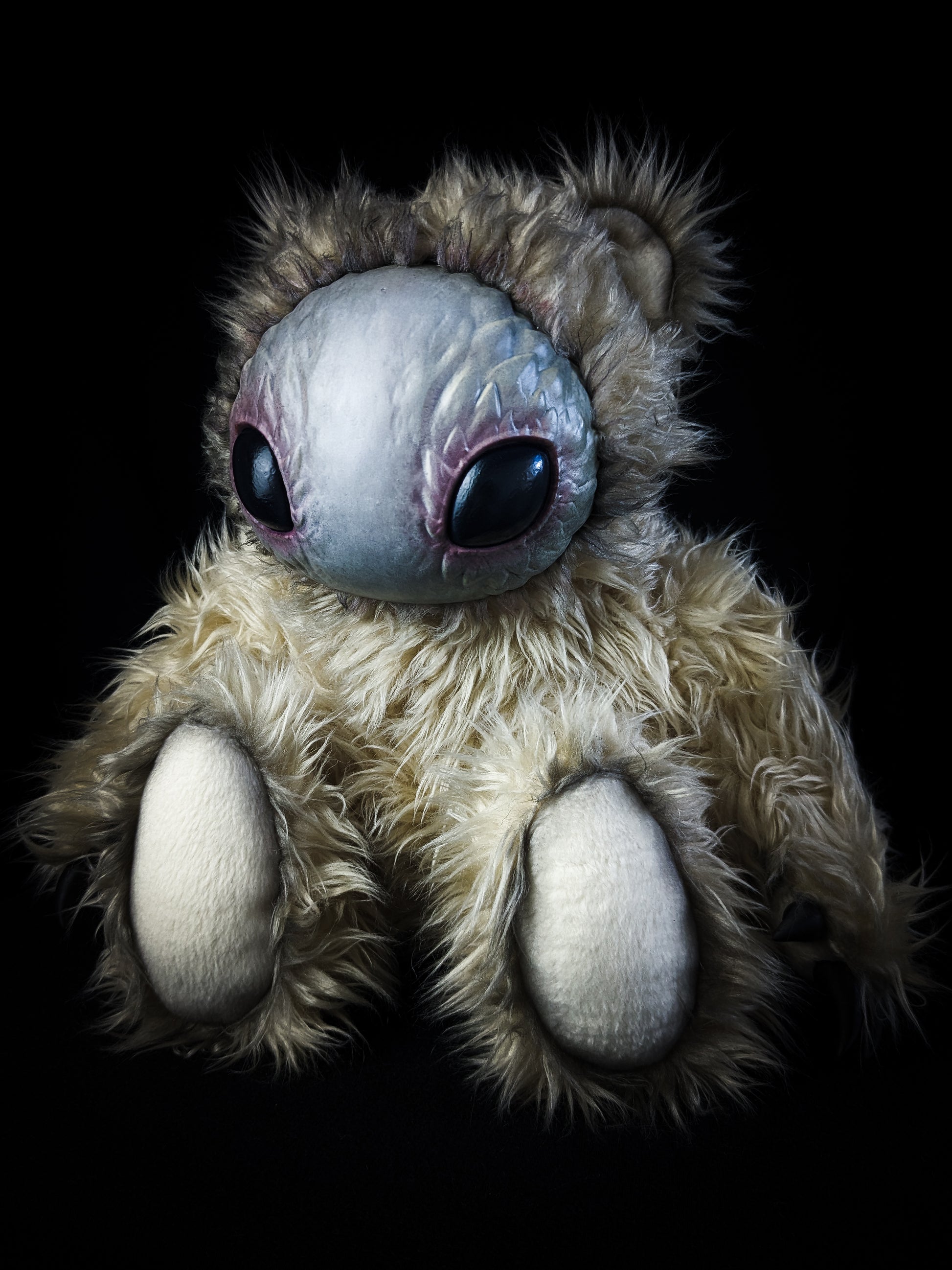 Cosmic Whispers: HOLOTH - CRYPTCRITS Handmade Moth Alien Art Doll Plush Toy for Mysterious Space Explorers