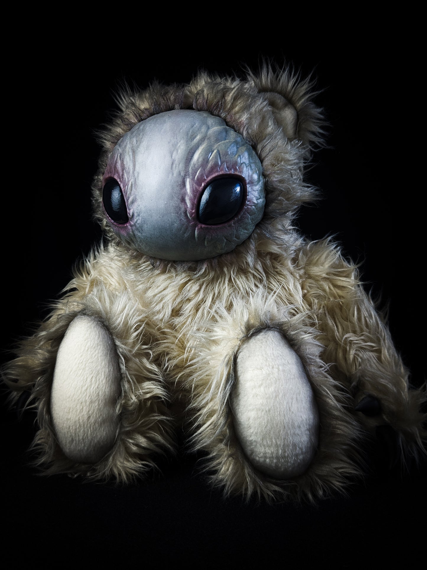 Cosmic Whispers: HOLOTH - CRYPTCRITS Handmade Moth Alien Art Doll Plush Toy for Mysterious Space Explorers