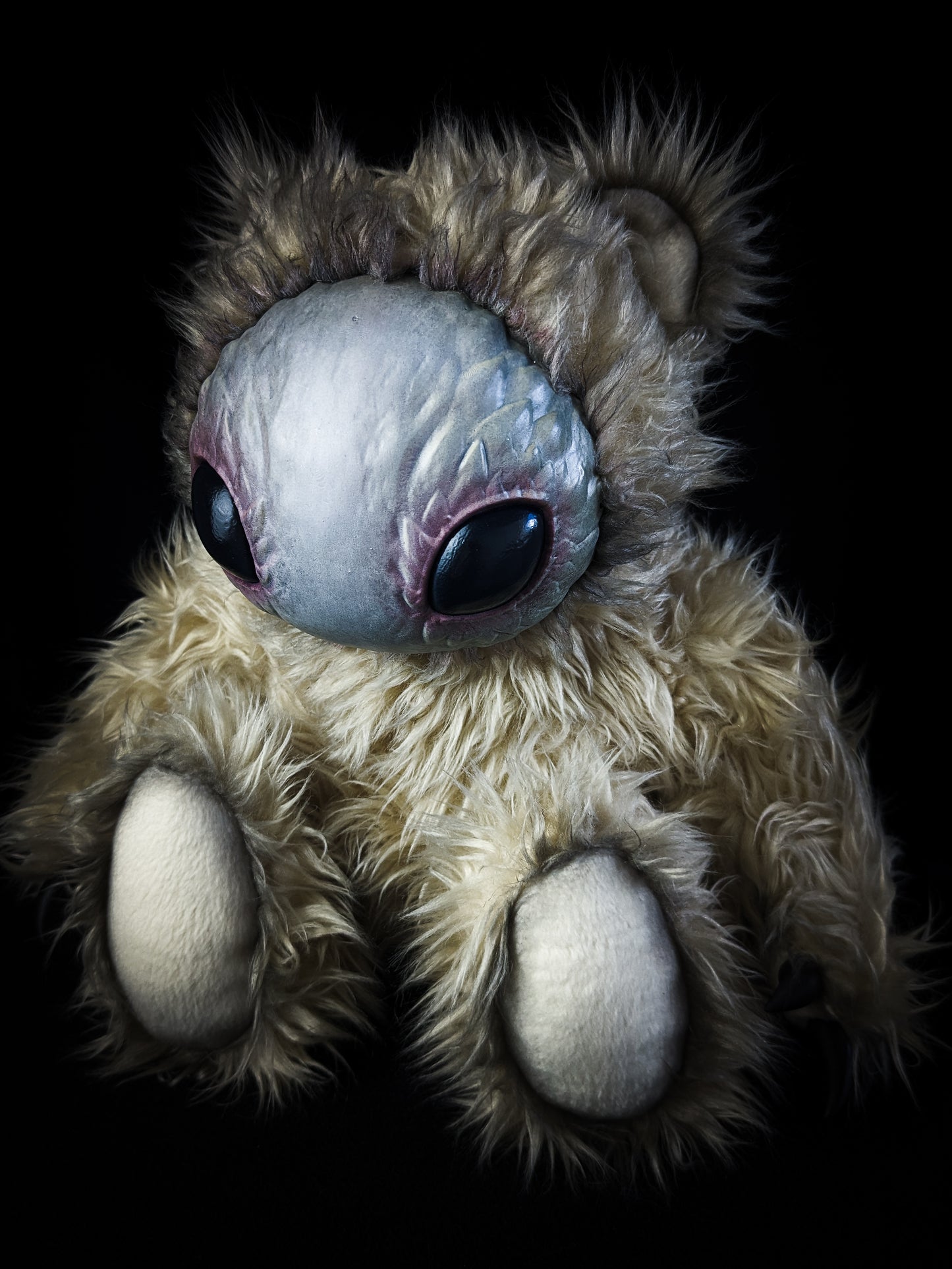 Cosmic Whispers: HOLOTH - CRYPTCRITS Handmade Moth Alien Art Doll Plush Toy for Mysterious Space Explorers