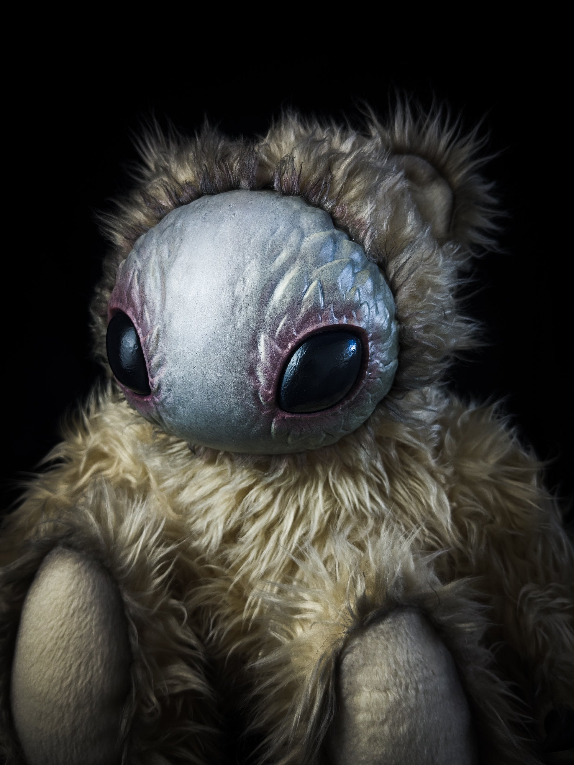 Cosmic Whispers: HOLOTH - CRYPTCRITS Handmade Moth Alien Art Doll Plush Toy for Mysterious Space Explorers