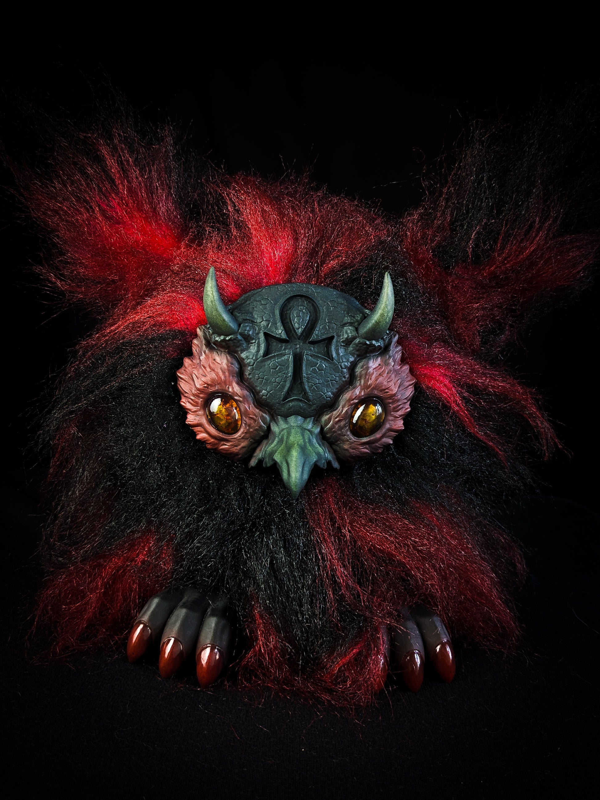 Ultimate Lifeform - SHADOW: Custom Electronic Gothic Furby Art Doll