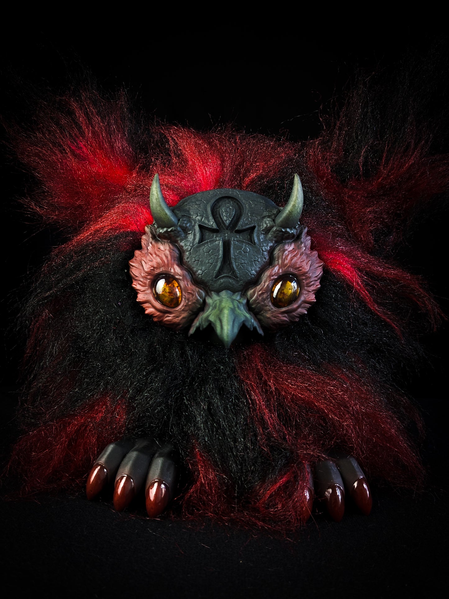 Ultimate Lifeform - SHADOW: Custom Electronic Gothic Furby Art Doll