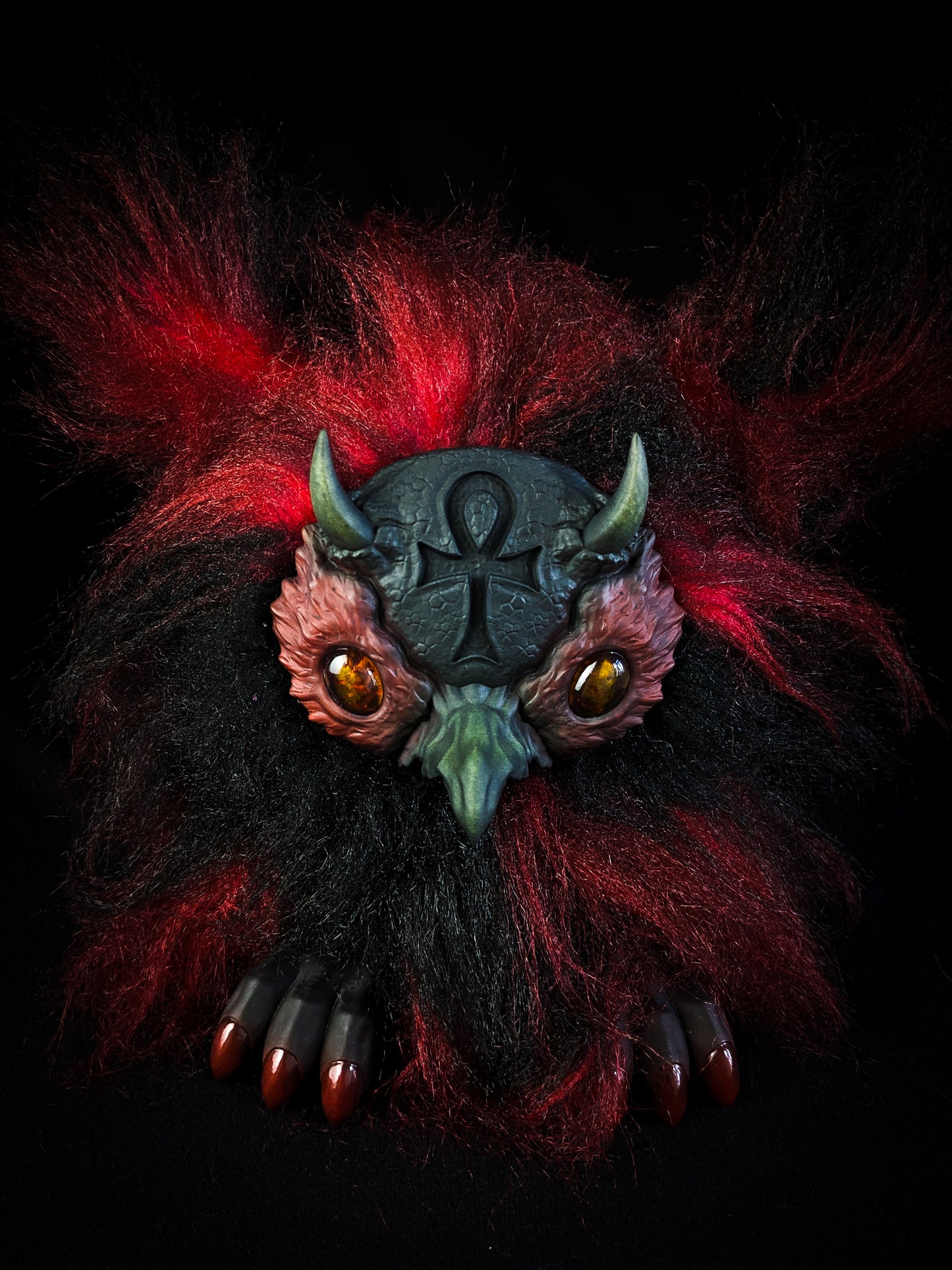 Ultimate Lifeform - SHADOW: Custom Electronic Gothic Furby Art Doll