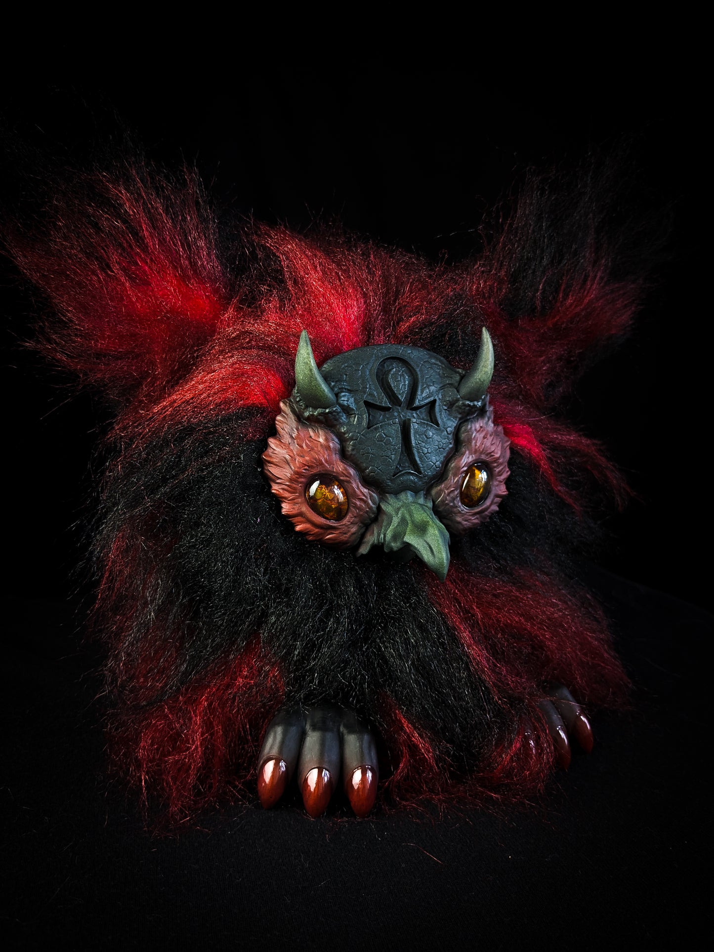 Ultimate Lifeform - SHADOW: Custom Electronic Gothic Furby Art Doll