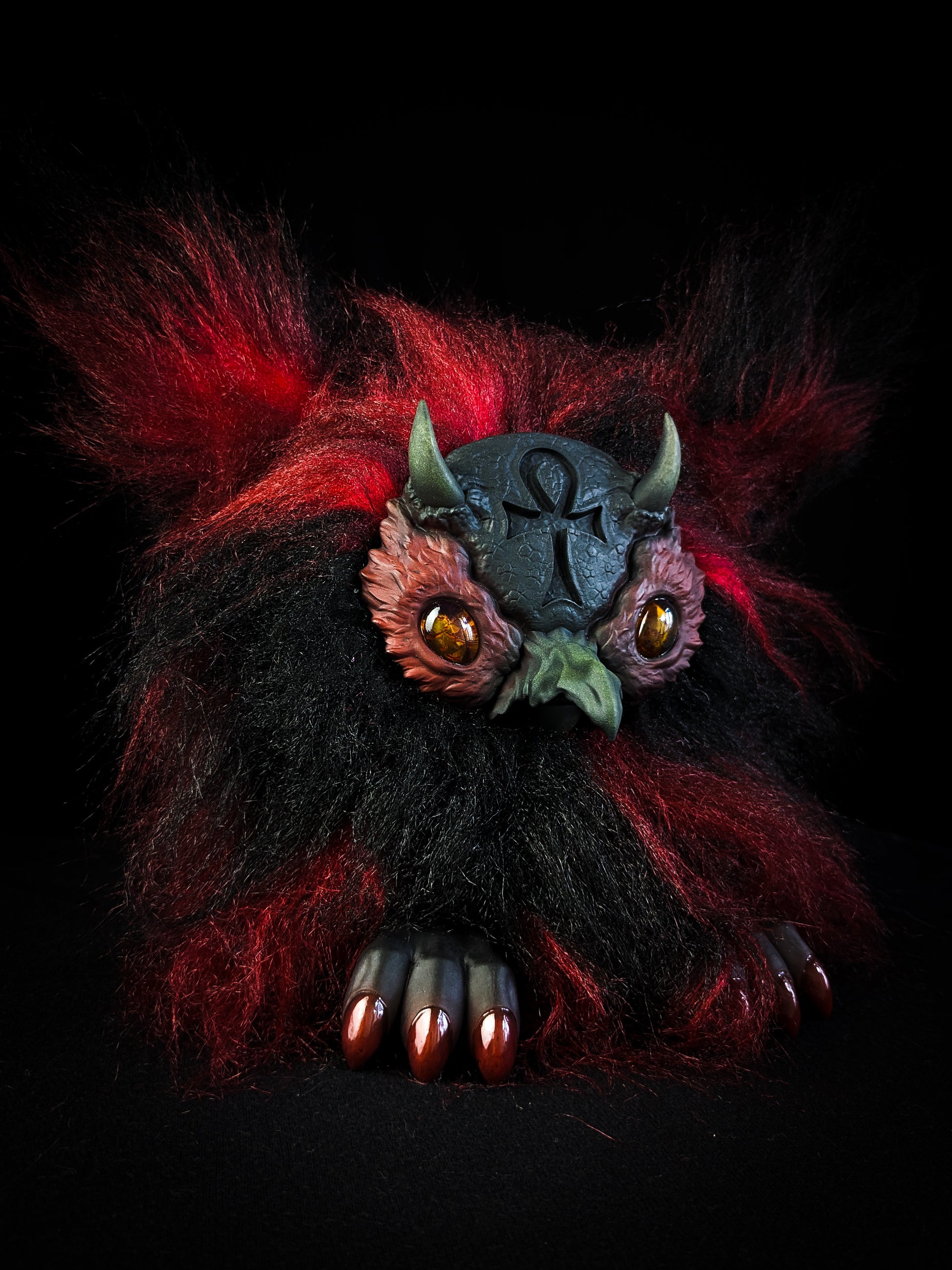 Ultimate Lifeform - SHADOW: Custom Electronic Gothic Furby Art Doll