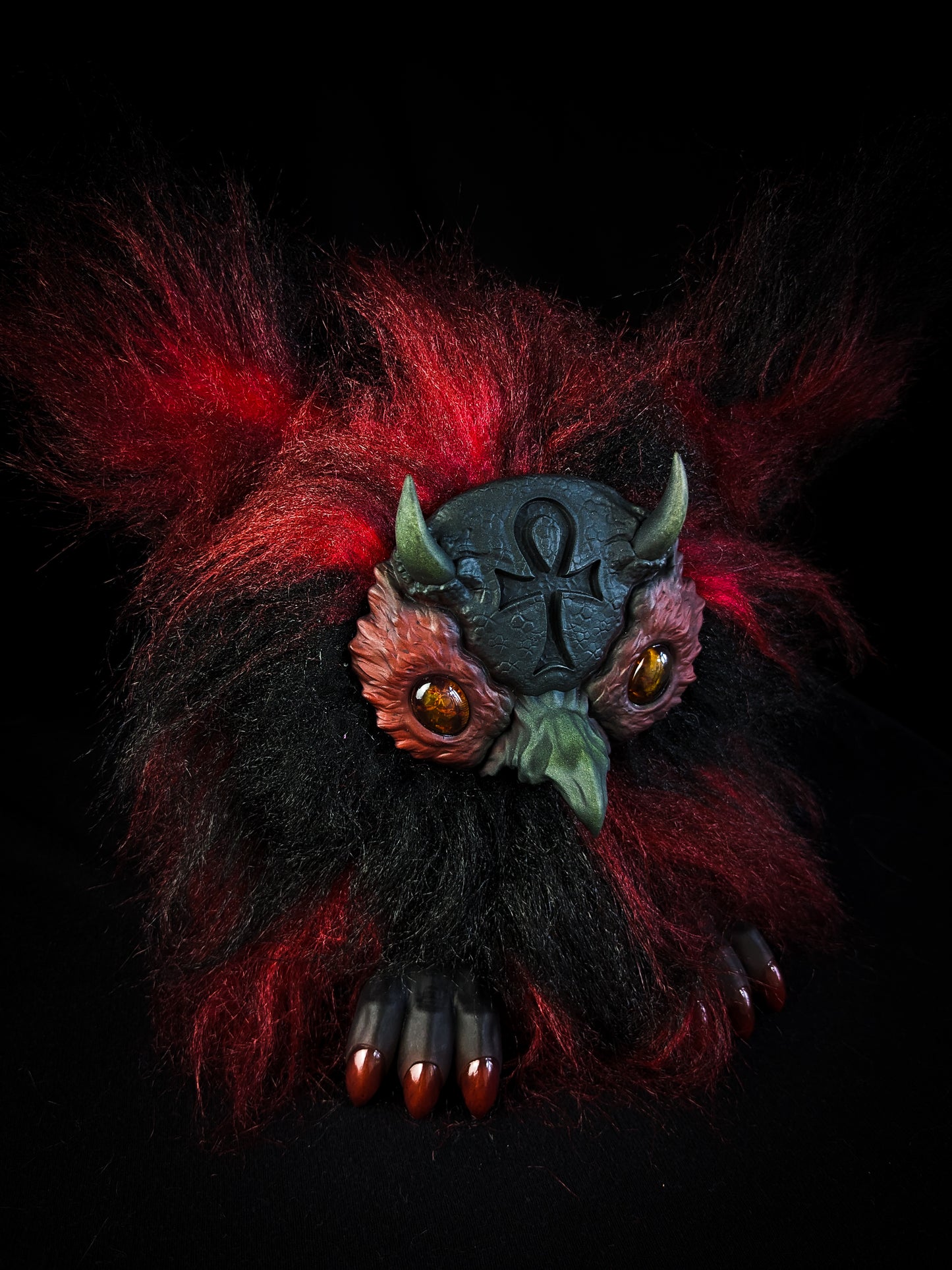 Ultimate Lifeform - SHADOW: Custom Electronic Gothic Furby Art Doll