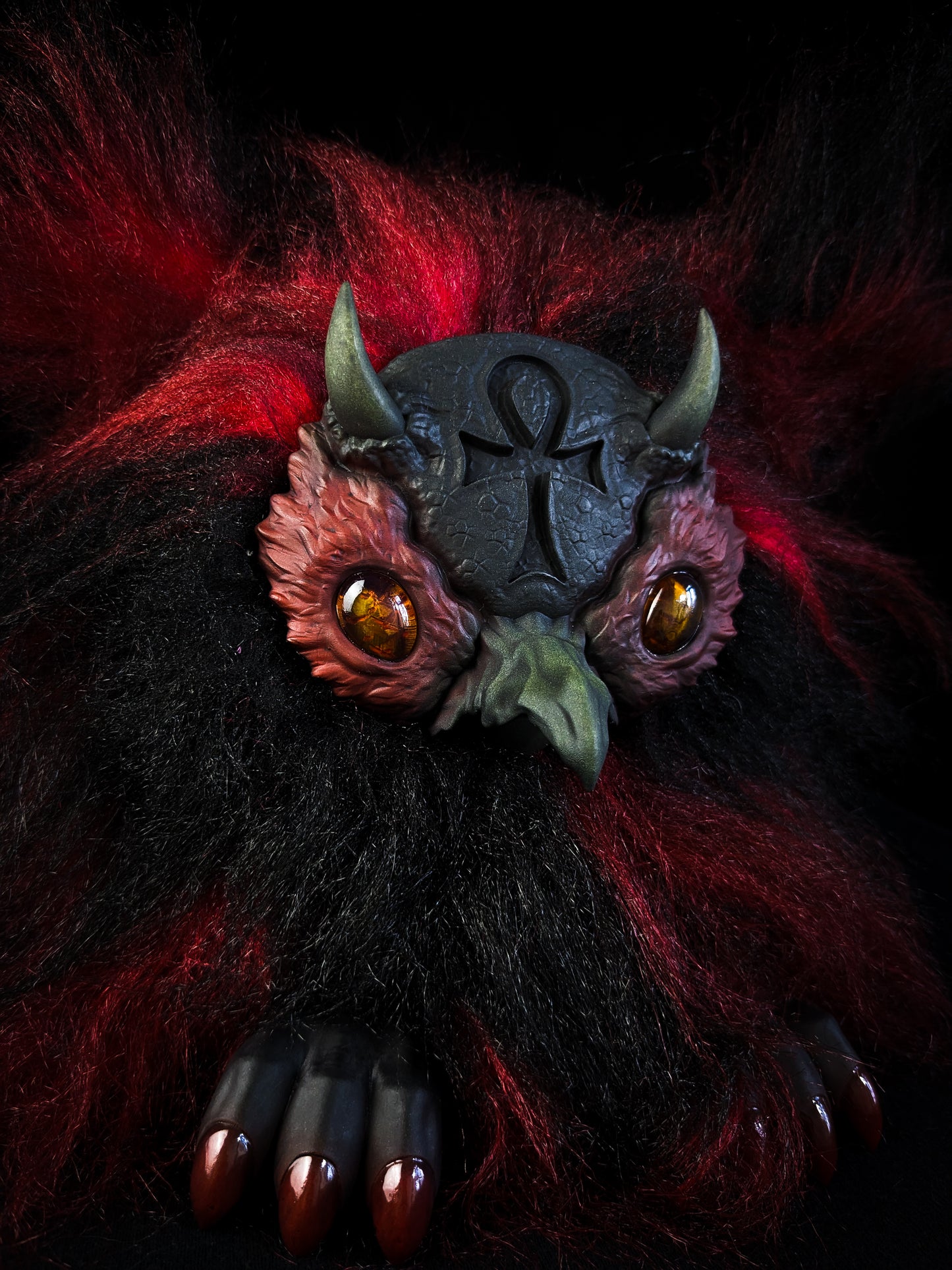 Ultimate Lifeform - SHADOW: Custom Electronic Gothic Furby Art Doll