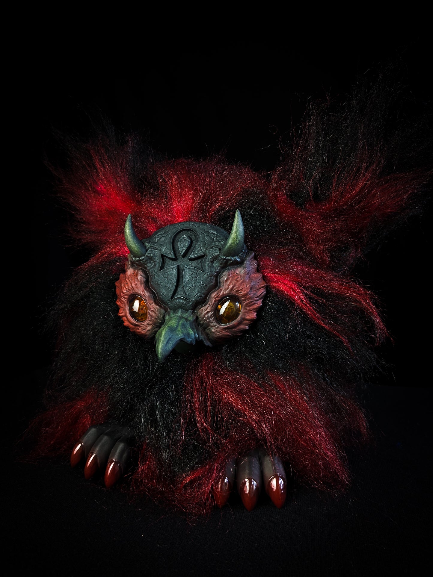 Ultimate Lifeform - SHADOW: Custom Electronic Gothic Furby Art Doll