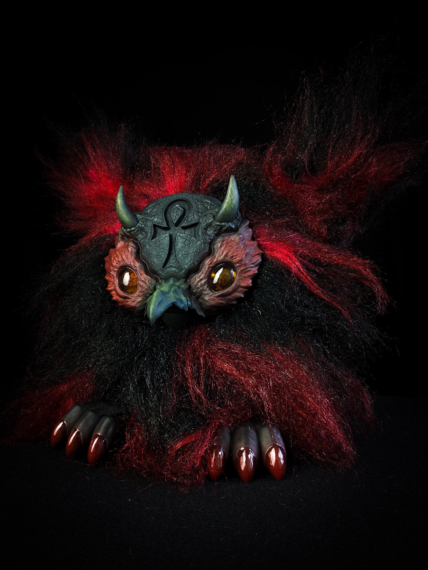 Ultimate Lifeform - SHADOW: Custom Electronic Gothic Furby Art Doll