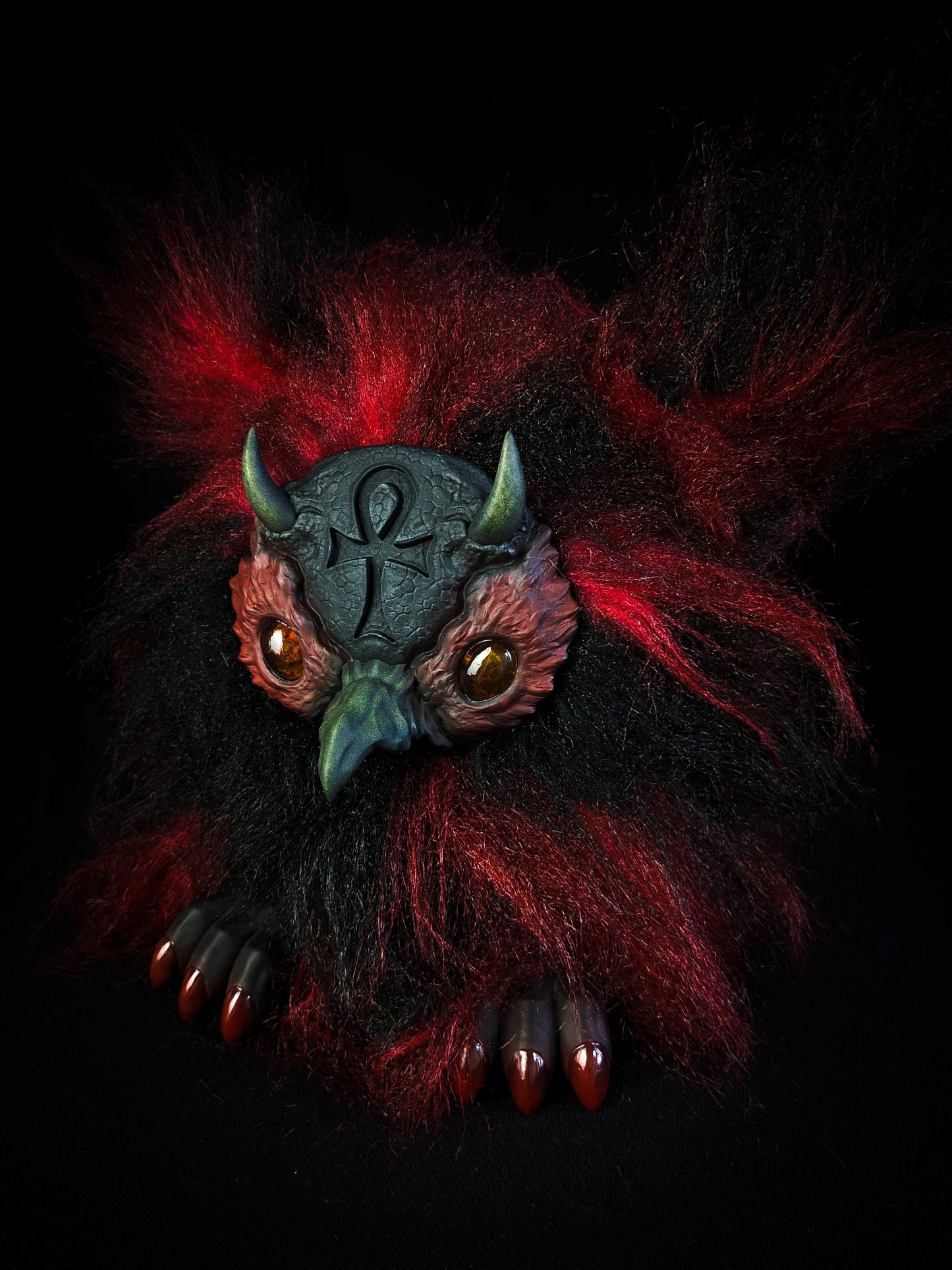 Ultimate Lifeform - SHADOW: Custom Electronic Gothic Furby Art Doll