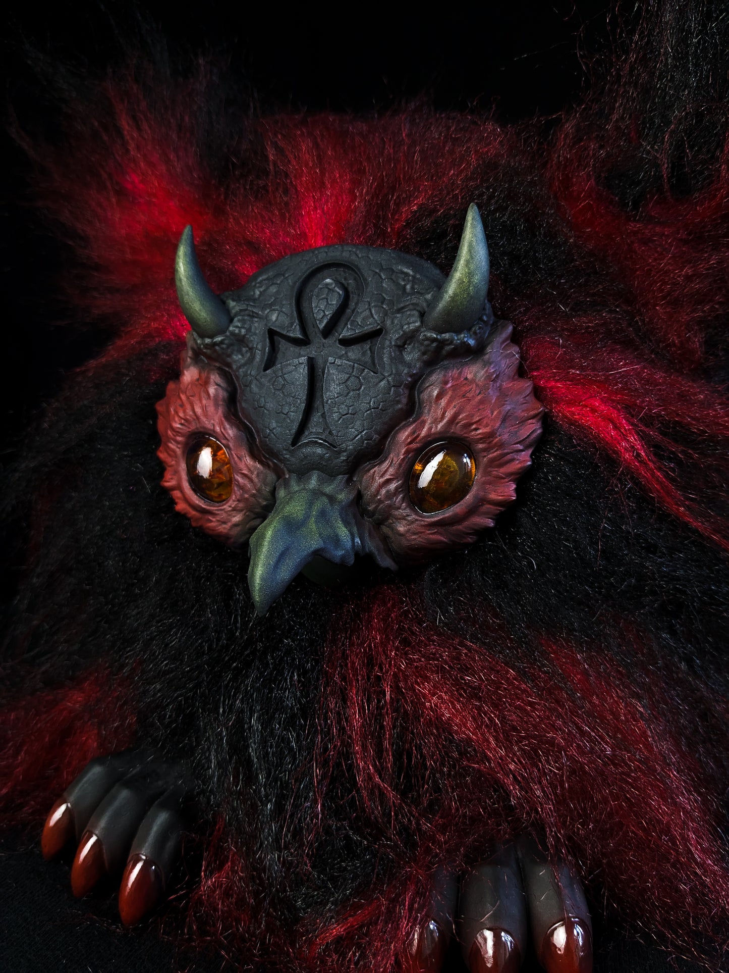 Ultimate Lifeform - SHADOW: Custom Electronic Gothic Furby Art Doll