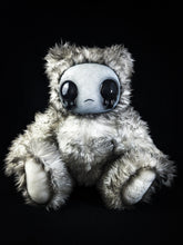 Load image into Gallery viewer, Ink-Stained Sorrow: AZAZEL- CRYPTCRITS Handcrafted Monochrome Crying Demon Art Doll Plush Toy for Eccentric Souls
