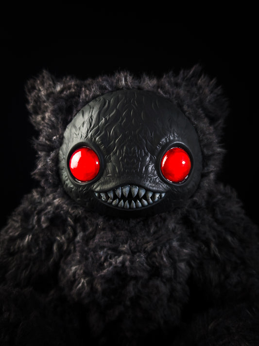 Serpentine Shadows: Ningen - CRYPTCRITS Handmade Black Creepy Cute Monster Art Doll Plush Toy for Gothic Goddesses