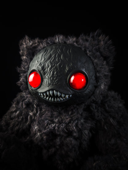 Serpentine Shadows: Ningen - CRYPTCRITS Handmade Black Creepy Cute Monster Art Doll Plush Toy for Gothic Goddesses