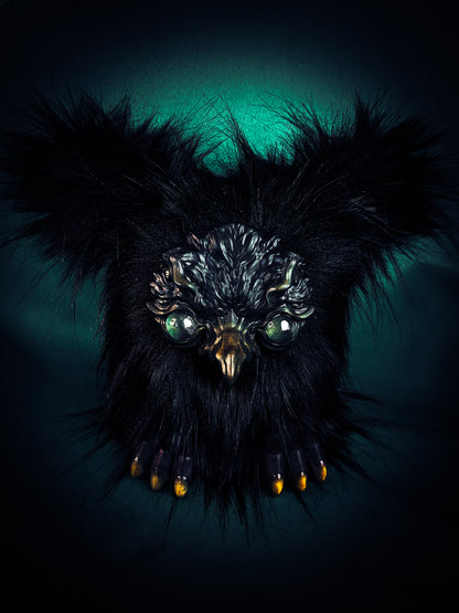 Obsidian Avian - ICARUS: Custom Electronic Gothic Furby Art Doll