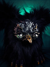Load image into Gallery viewer, Obsidian Avian - ICARUS: Custom Electronic Gothic Furby Art Doll
