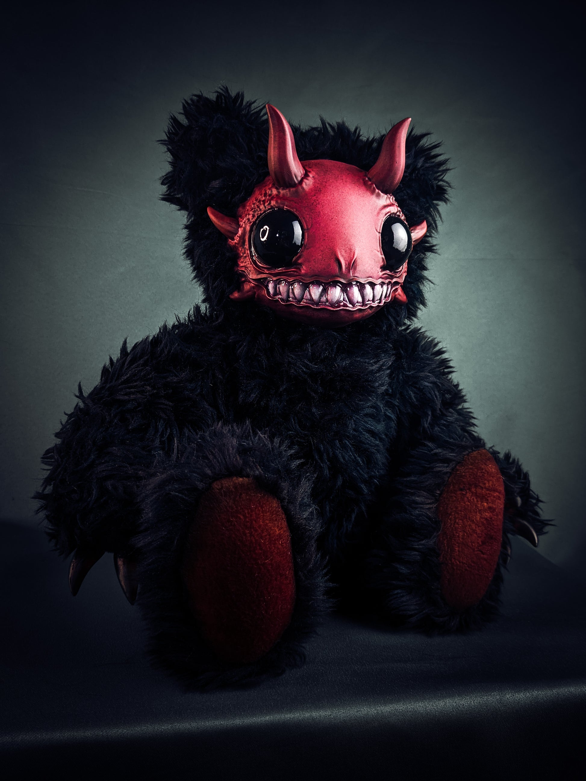 Abyssal Delight: REEFUL - CRYPTCRITZ Handcrafted Deep Sea Demon Art Doll Plush Toy for Dark Enchantresses of the Abyss