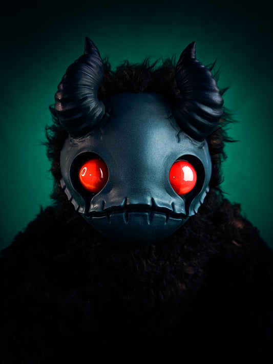 Diabolical Whispers: MORI - CRYPTCRITS Handmade Sinister Black Creepy Cute Demon Art Doll Plush Toy for Alternative Divas