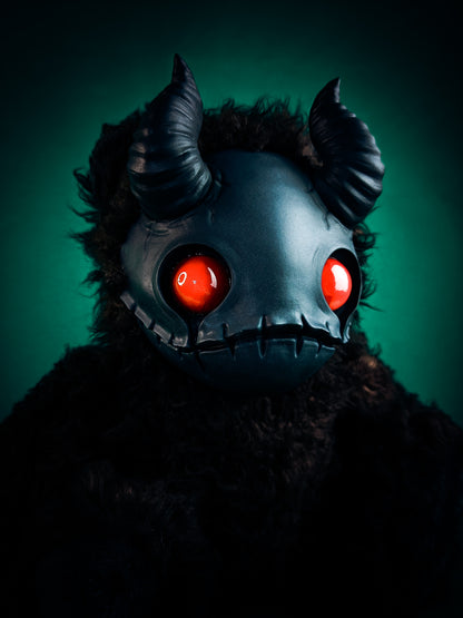 Diabolical Whispers: MORI - CRYPTCRITS Handmade Sinister Black Creepy Cute Demon Art Doll Plush Toy for Alternative Divas