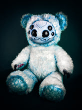 Load image into Gallery viewer, Glacial Arachnid: ARAKOBE - CRYPTCRITZ Handmade Plush Toy Art Doll for Art Enthusiasts
