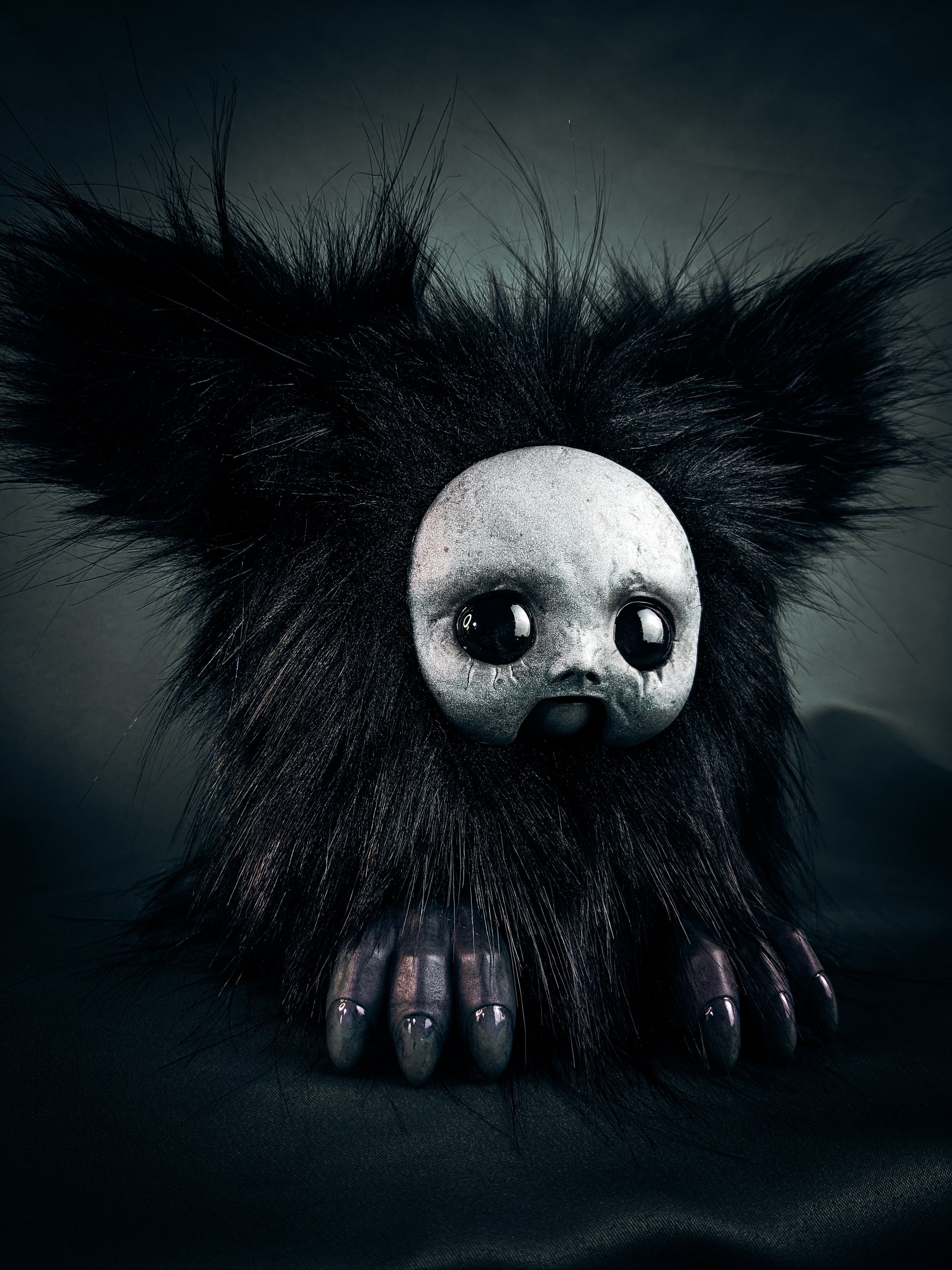 Drifting Dread - RUIN: Custom Electronic Gothic Furby Art Doll