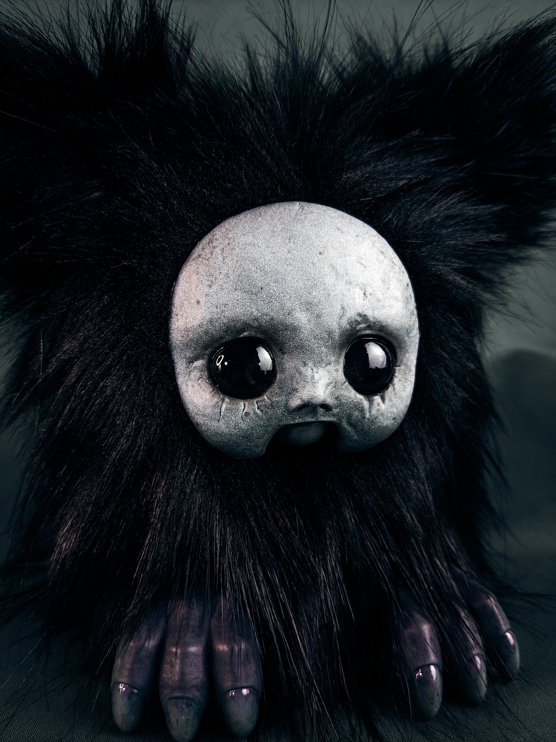 Drifting Dread - RUIN: Custom Electronic Gothic Furby Art Doll