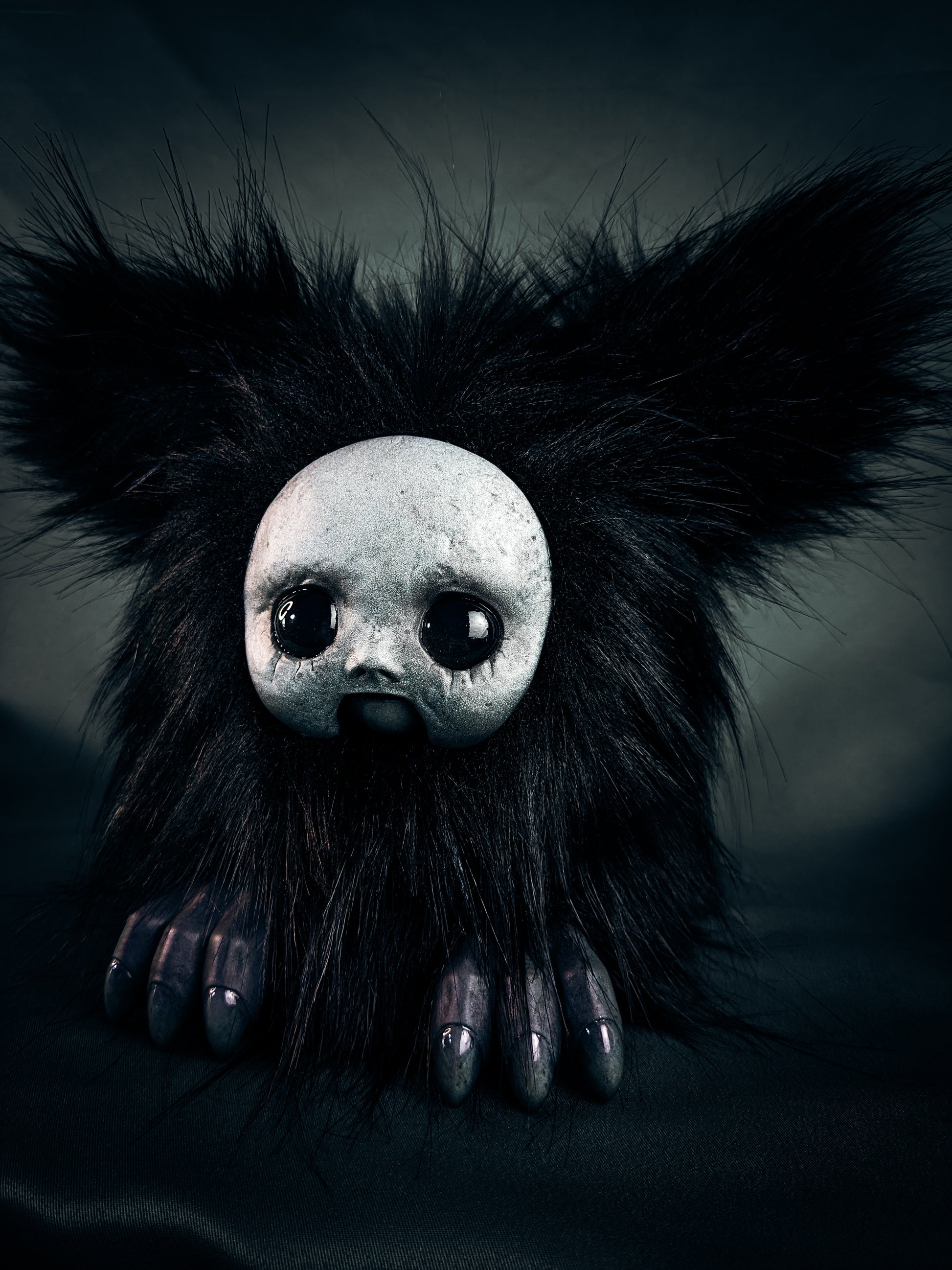 Drifting Dread - RUIN: Custom Electronic Gothic Furby Art Doll