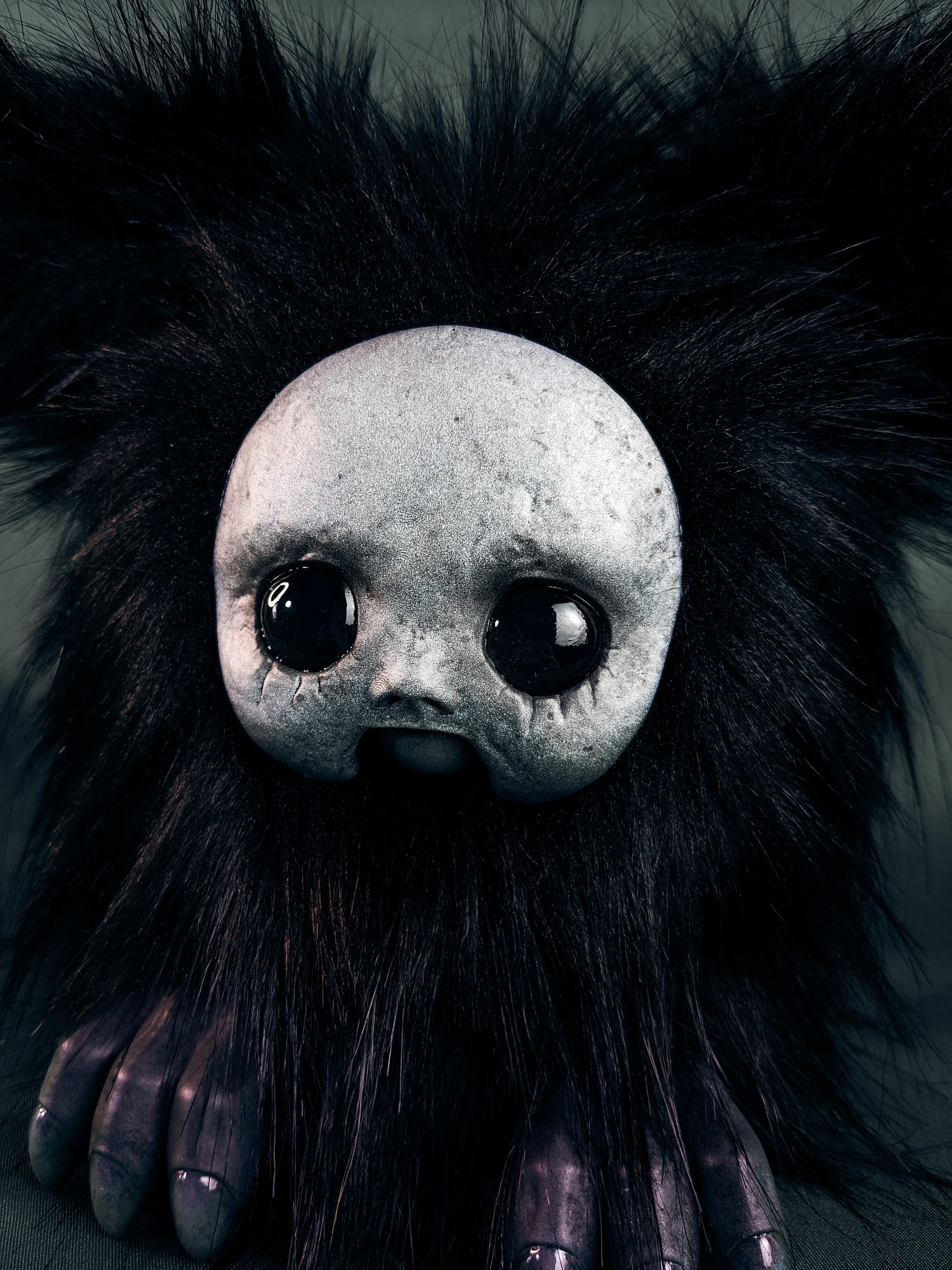 Drifting Dread - RUIN: Custom Electronic Gothic Furby Art Doll