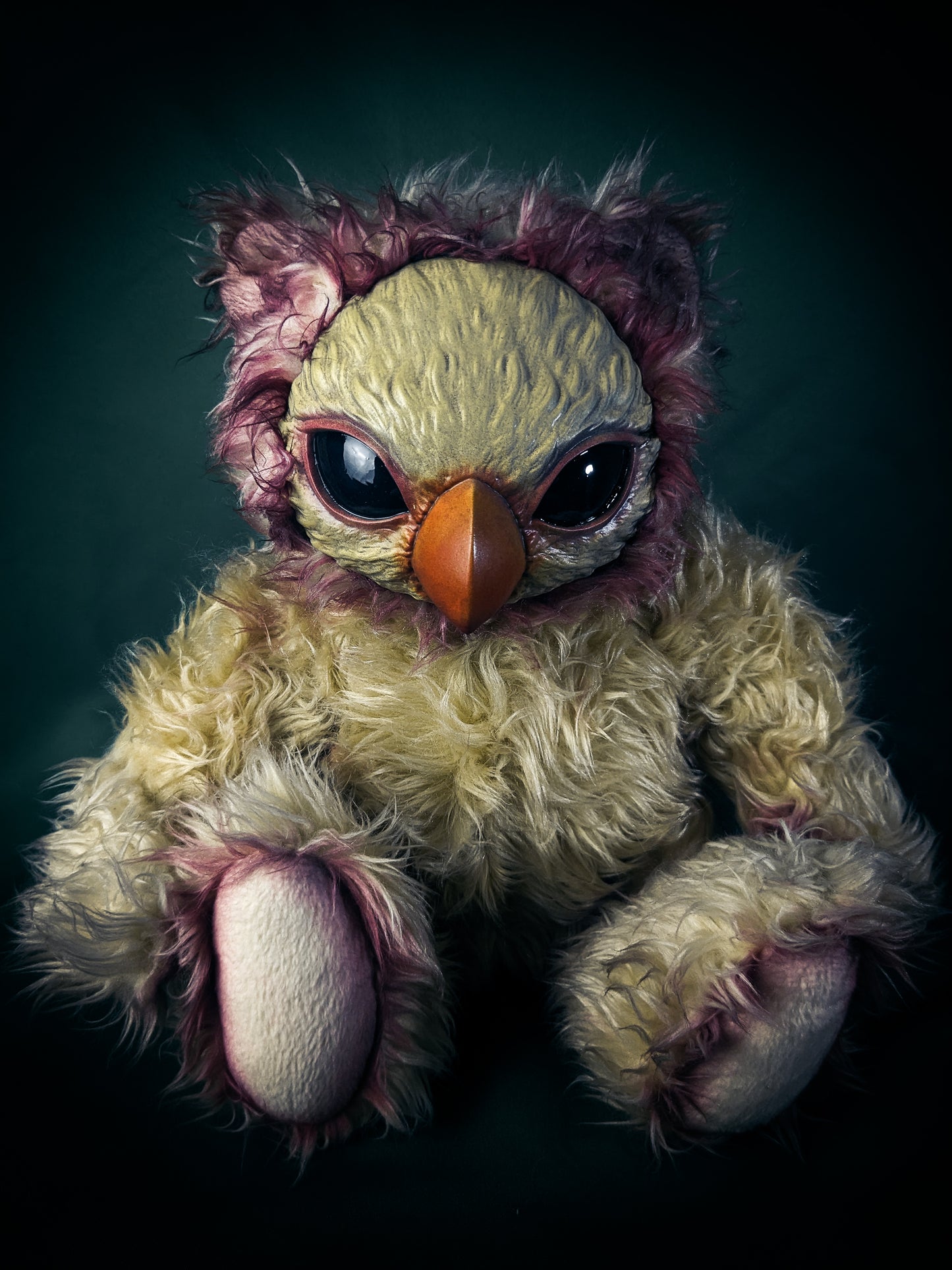 Feathered Embryo: DEUTERO - CRYPTCRITS Handcrafted Creepy Bird Monster Art Doll Plush Toy for Flightless Wanderers