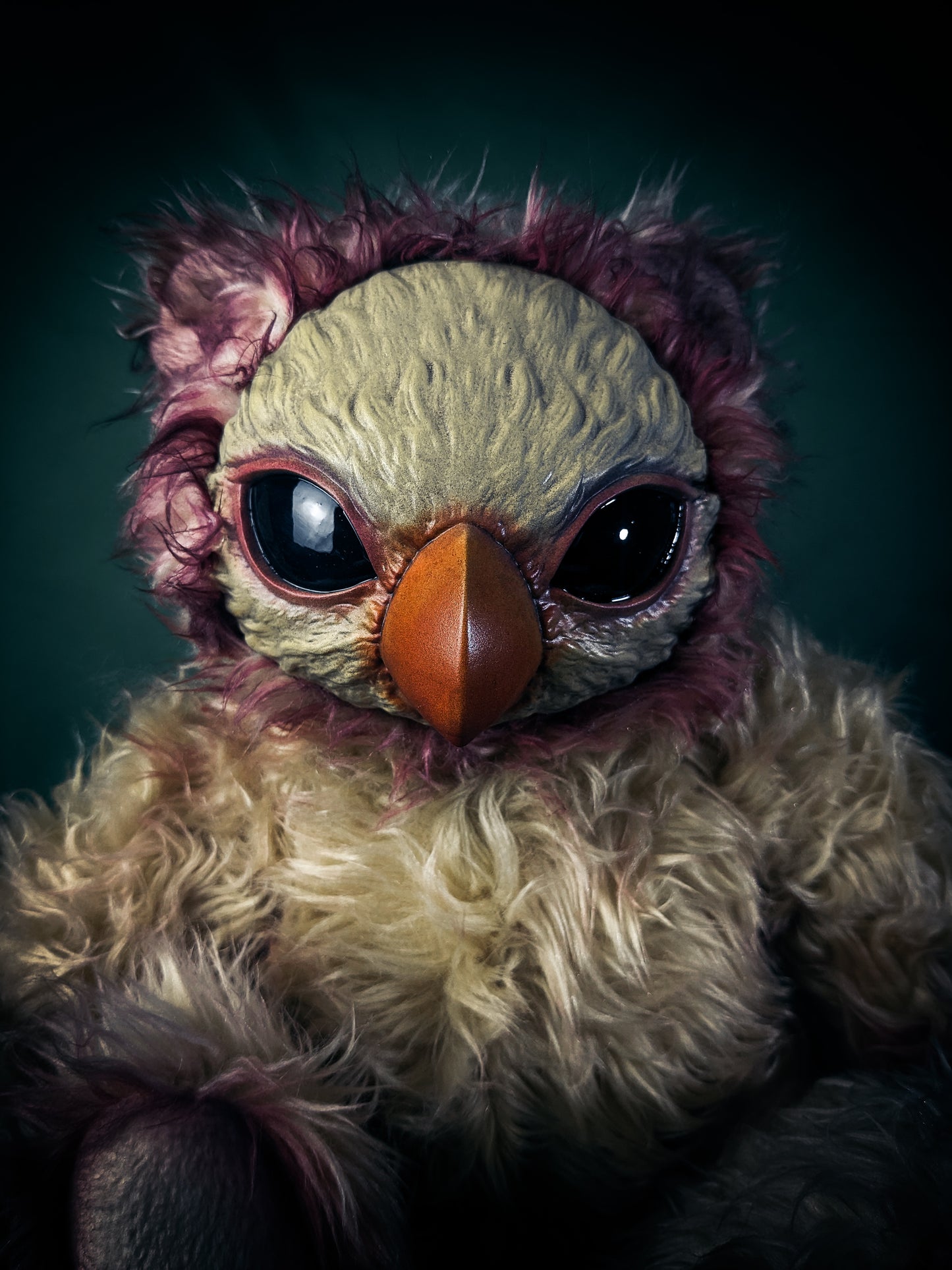 Feathered Embryo: DEUTERO - CRYPTCRITS Handcrafted Creepy Bird Monster Art Doll Plush Toy for Flightless Wanderers