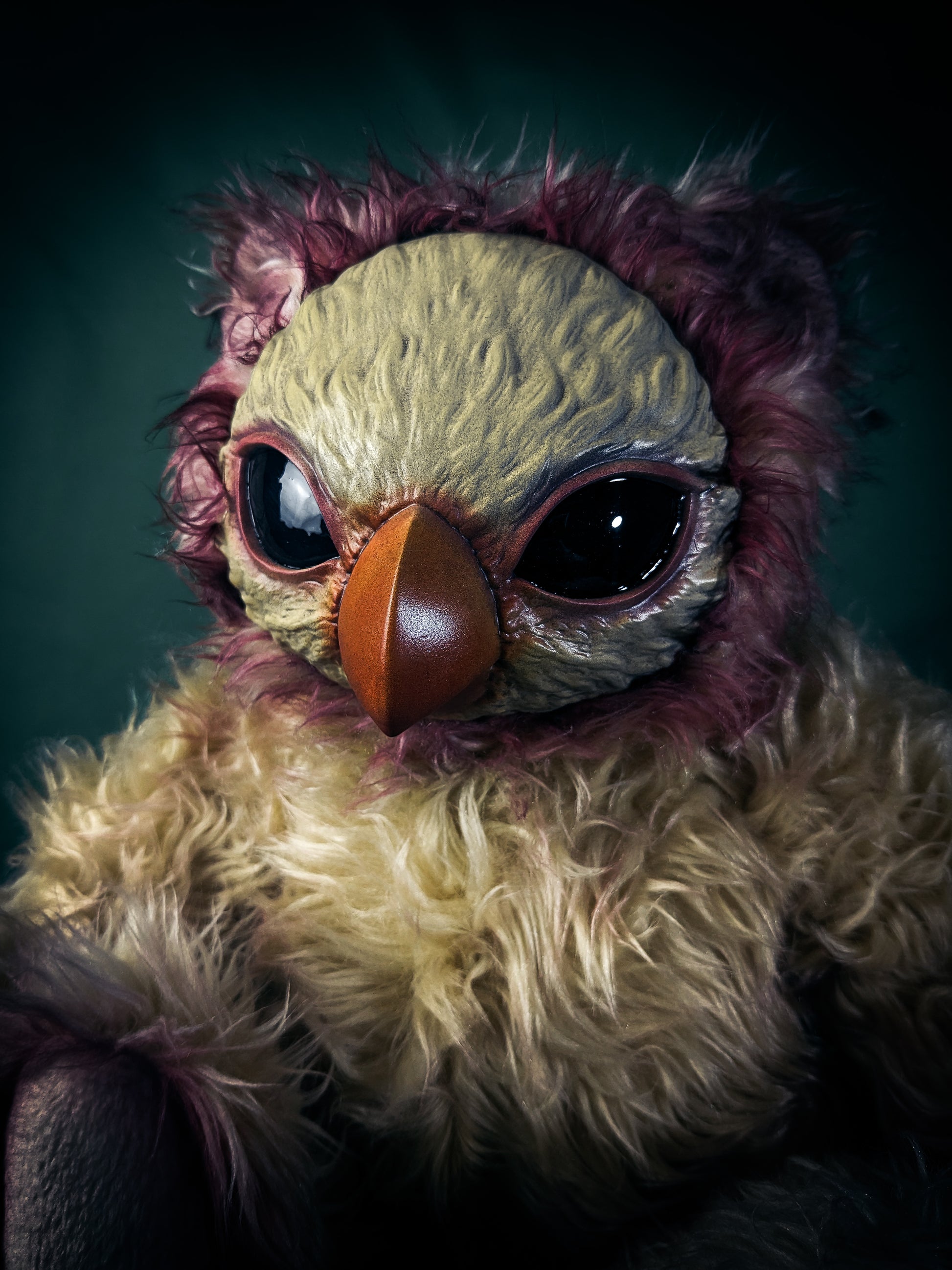 Feathered Embryo: DEUTERO - CRYPTCRITS Handcrafted Creepy Bird Monster Art Doll Plush Toy for Flightless Wanderers