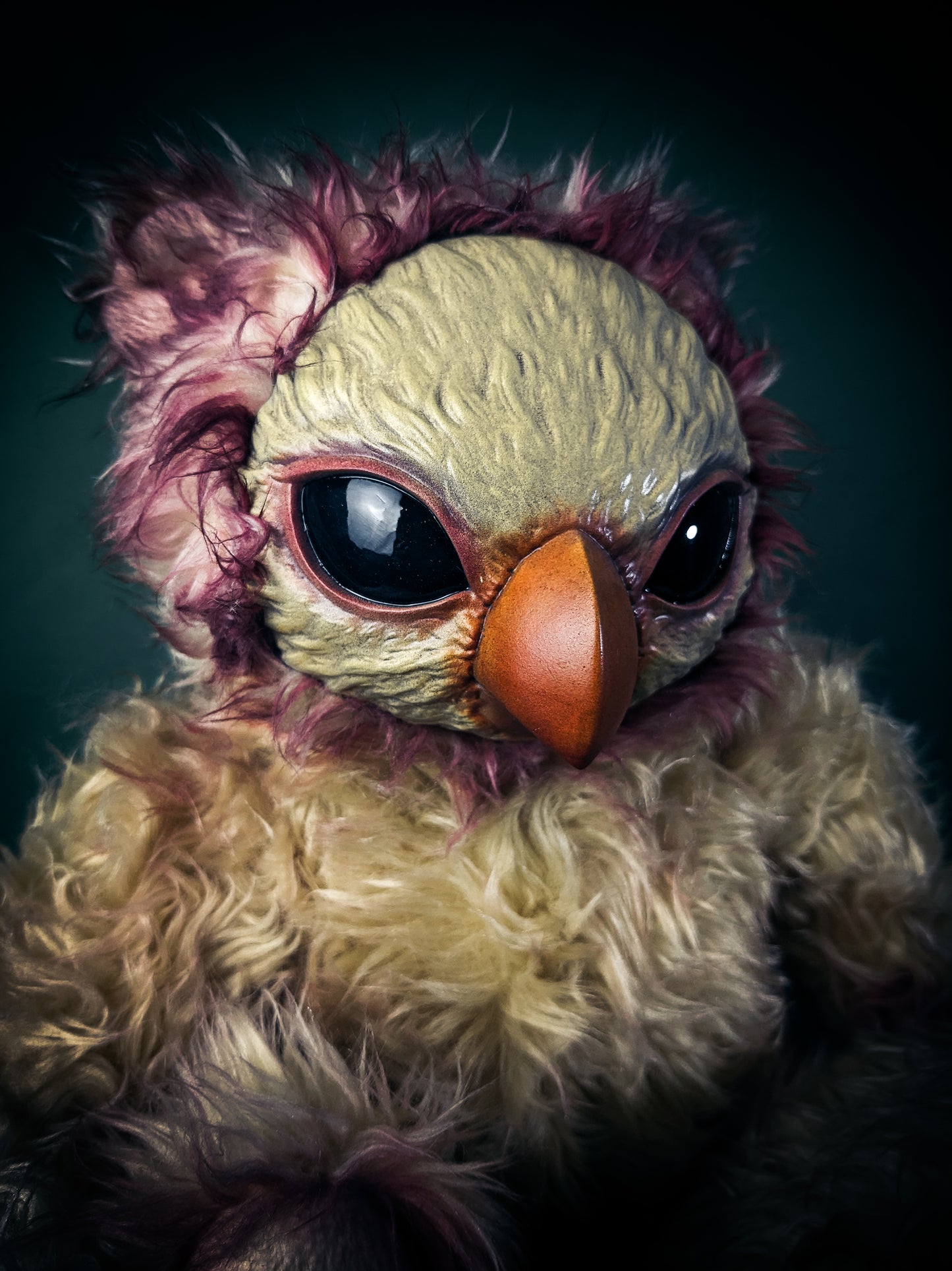 Feathered Embryo: DEUTERO - CRYPTCRITS Handcrafted Creepy Bird Monster Art Doll Plush Toy for Flightless Wanderers