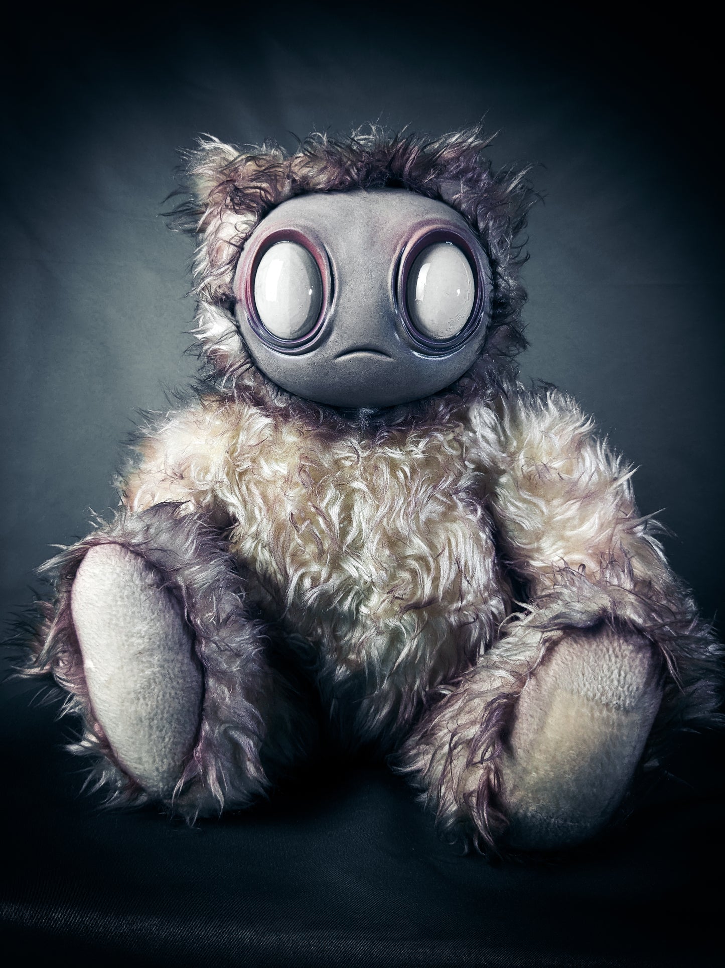 Snowy Remnant: MEEPORO - CRYPTCRITZ Handmade Mystical Woodland Spirit Art Doll Plush Toy for Enigmatic Wanderers