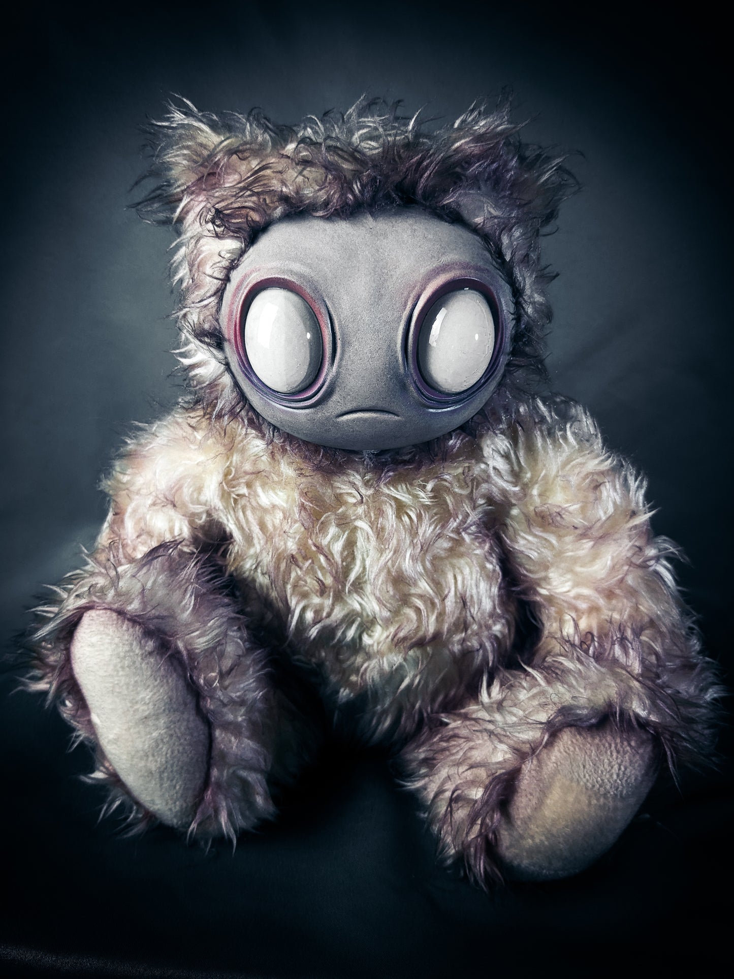 Snowy Remnant: MEEPORO - CRYPTCRITZ Handmade Mystical Woodland Spirit Art Doll Plush Toy for Enigmatic Wanderers