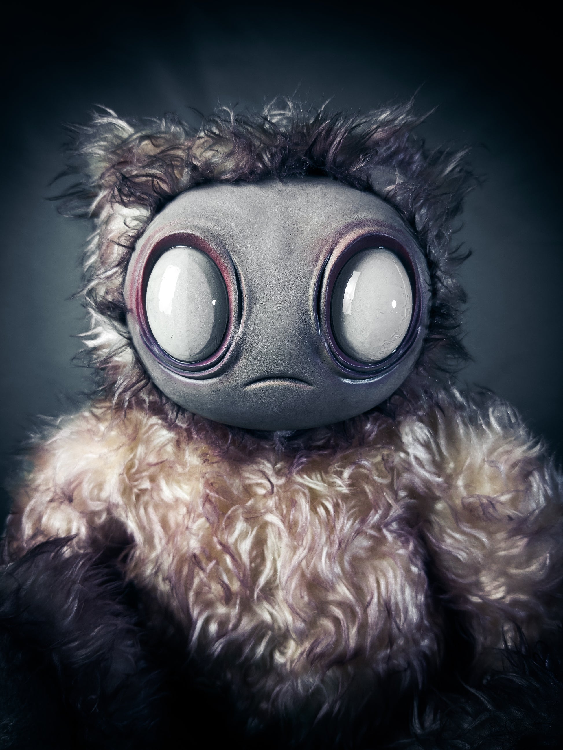 Snowy Remnant: MEEPORO - CRYPTCRITZ Handmade Mystical Woodland Spirit Art Doll Plush Toy for Enigmatic Wanderers