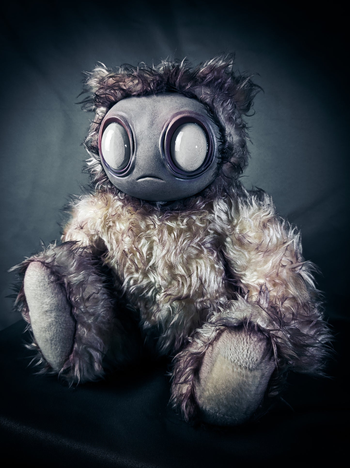 Snowy Remnant: MEEPORO - CRYPTCRITZ Handmade Mystical Woodland Spirit Art Doll Plush Toy for Enigmatic Wanderers