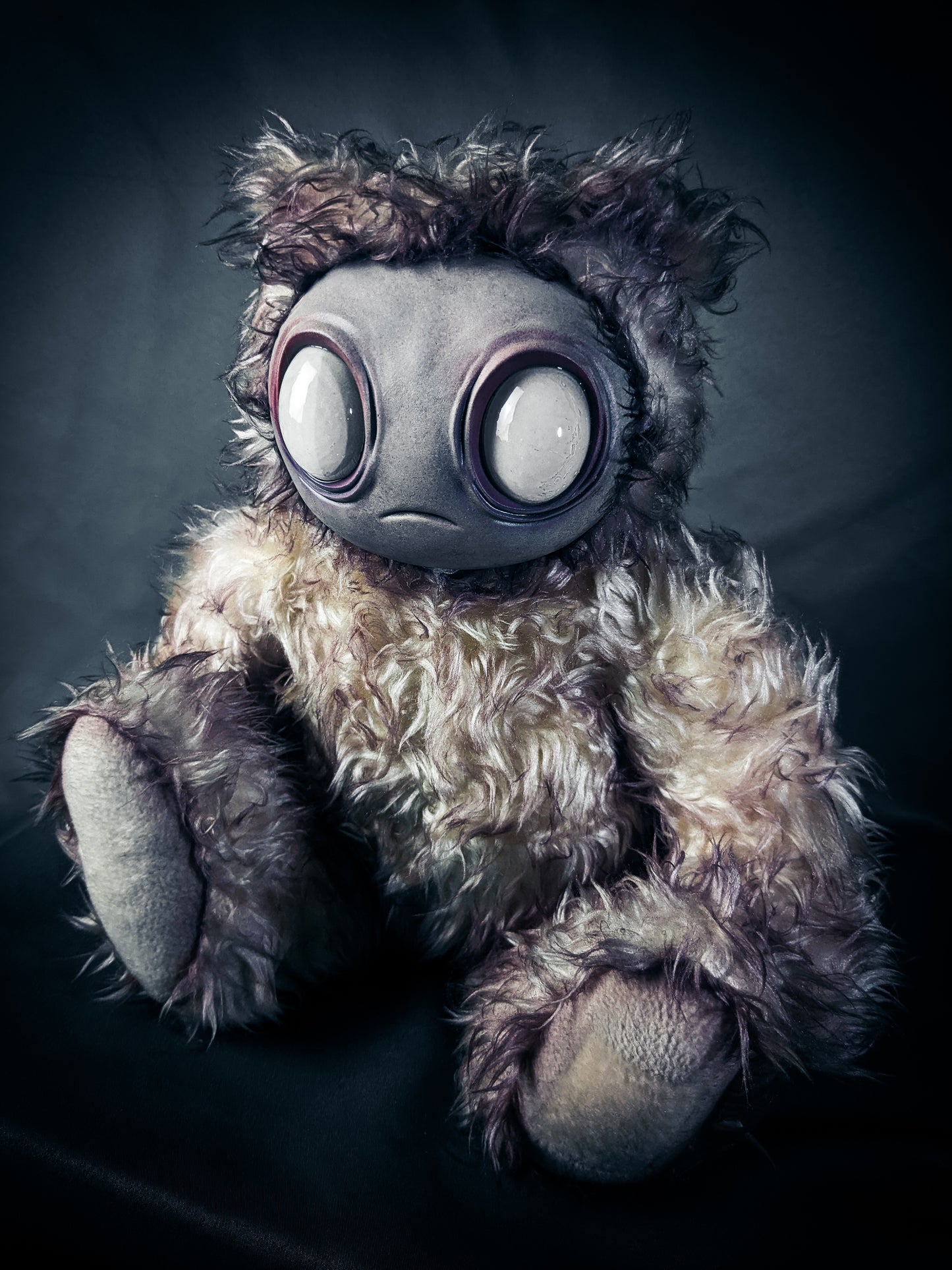 Snowy Remnant: MEEPORO - CRYPTCRITZ Handmade Mystical Woodland Spirit Art Doll Plush Toy for Enigmatic Wanderers