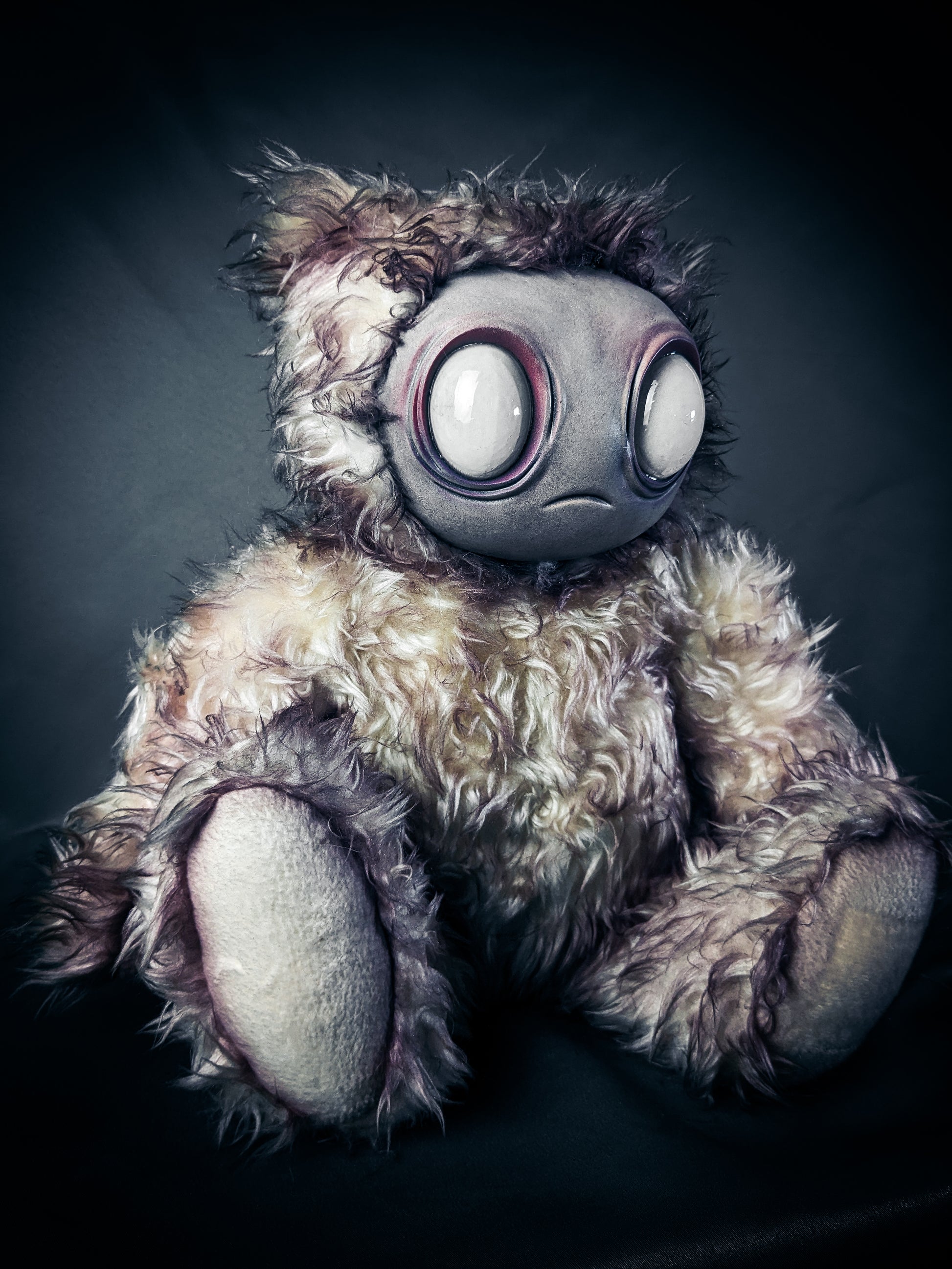 Snowy Remnant: MEEPORO - CRYPTCRITZ Handmade Mystical Woodland Spirit Art Doll Plush Toy for Enigmatic Wanderers