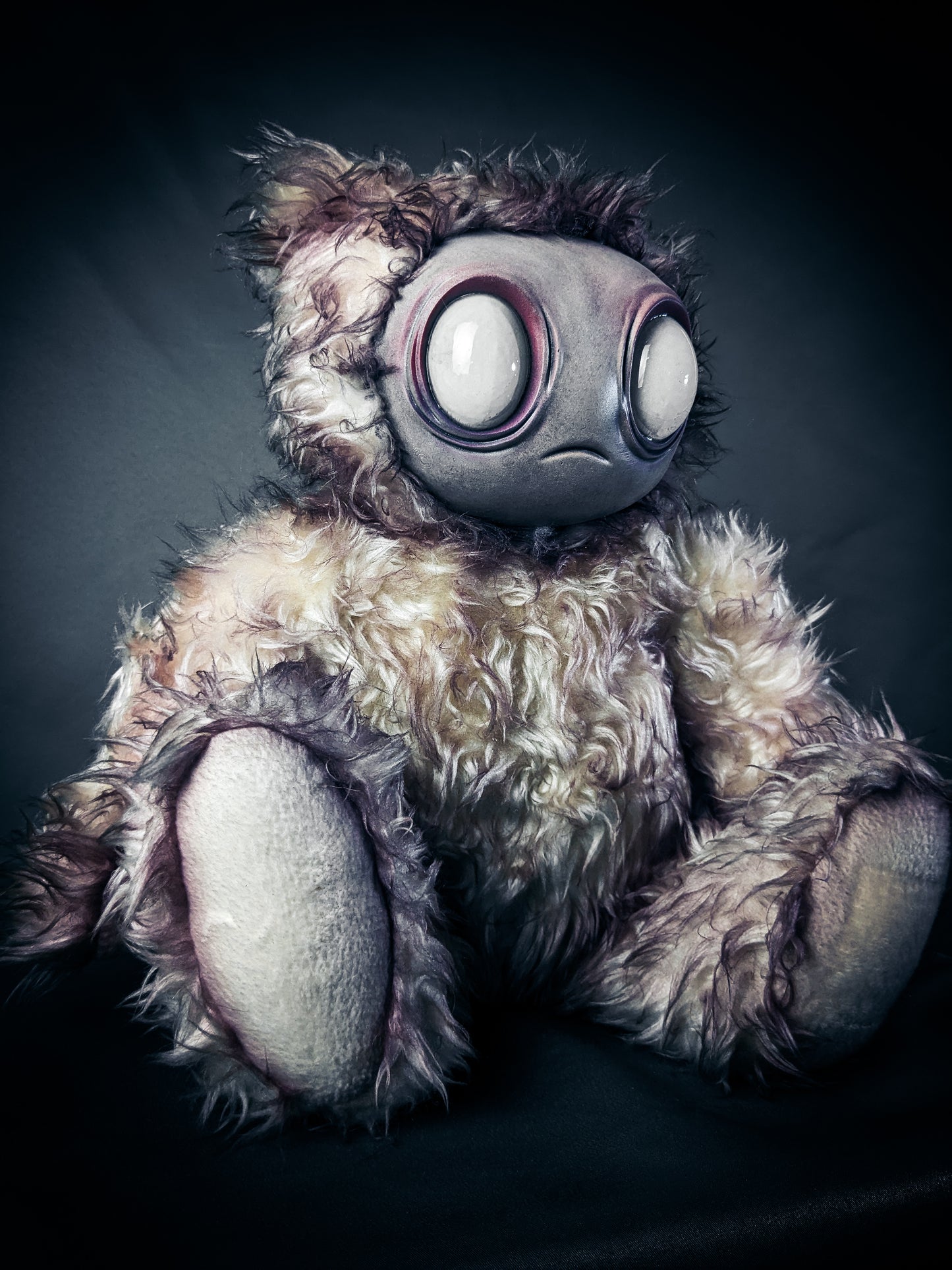 Snowy Remnant: MEEPORO - CRYPTCRITZ Handmade Mystical Woodland Spirit Art Doll Plush Toy for Enigmatic Wanderers