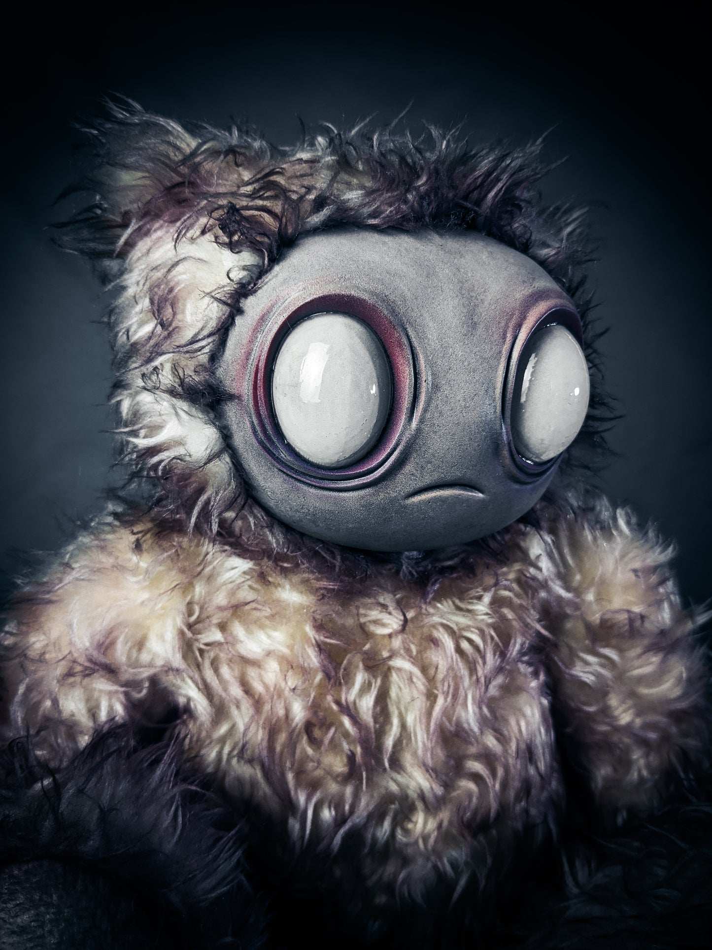 Snowy Remnant: MEEPORO - CRYPTCRITZ Handmade Mystical Woodland Spirit Art Doll Plush Toy for Enigmatic Wanderers