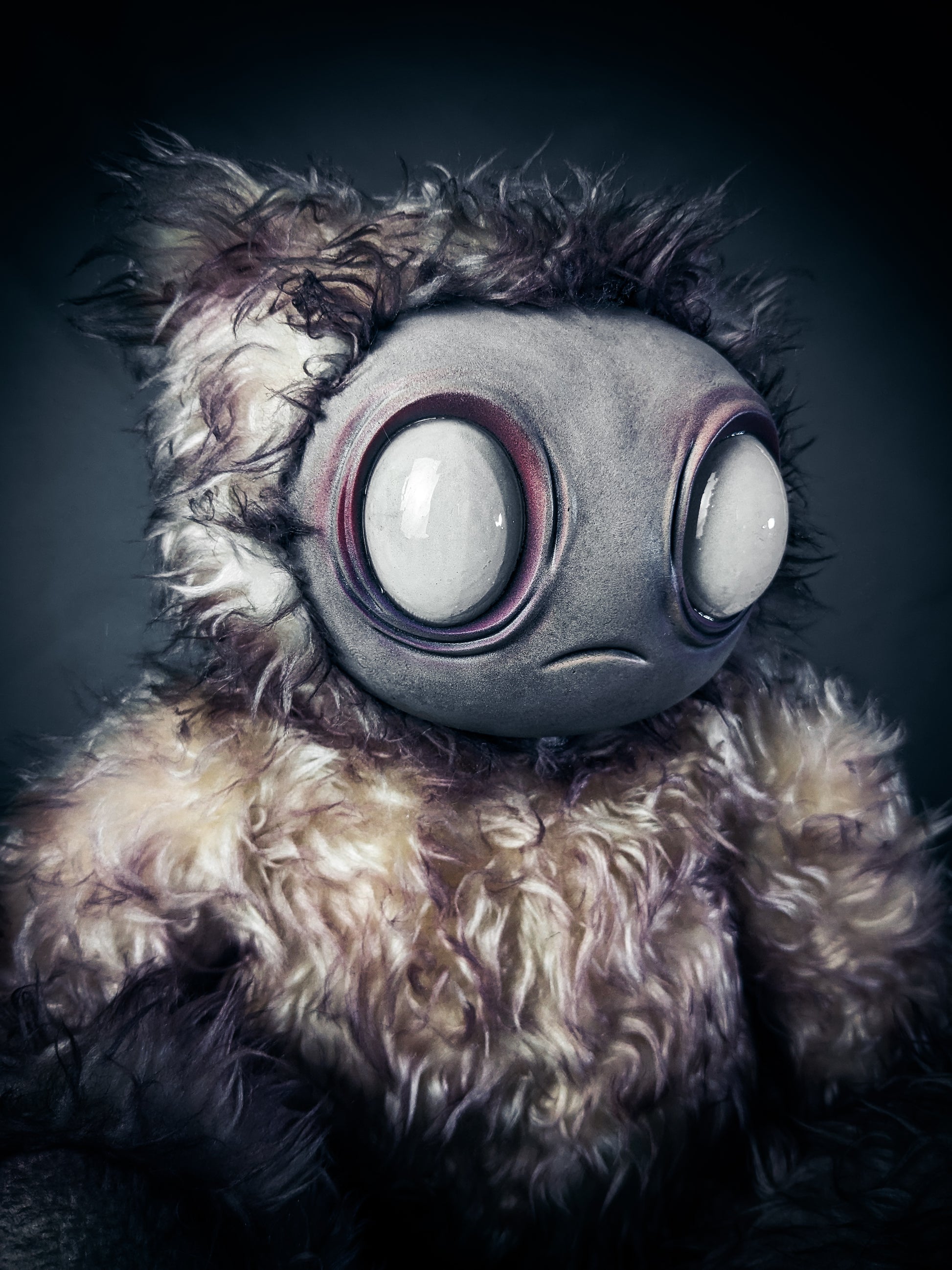 Snowy Remnant: MEEPORO - CRYPTCRITZ Handmade Mystical Woodland Spirit Art Doll Plush Toy for Enigmatic Wanderers