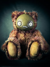 Load image into Gallery viewer, Bleeding Psychosis: JITTERS - CRYPTCRITZ Handcrafted Creepy Monster Art Doll Plush Toy for Unhinged Individuals
