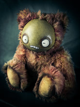 Load image into Gallery viewer, Bleeding Psychosis: JITTERS - CRYPTCRITZ Handcrafted Creepy Monster Art Doll Plush Toy for Unhinged Individuals

