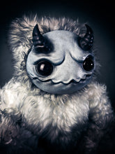 Load image into Gallery viewer, Icey Heart: AZAGARR - CRYPTCRITZ Handcrafted Cute Horned Art Doll Plush Toy for Shadowy Enchantresses
