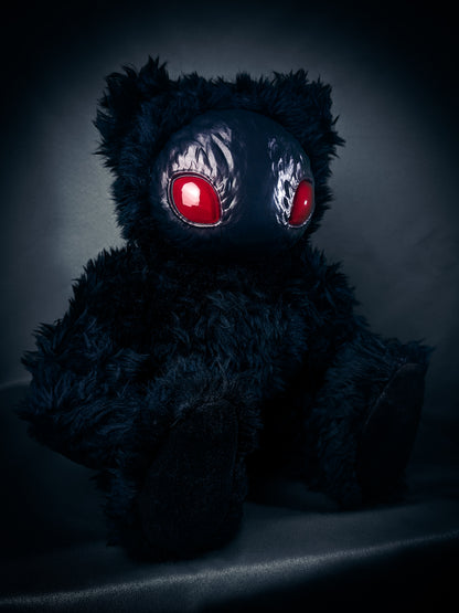 Arcane Flutter: HOLOTH - CRYPTCRITZ Handmade Moth Alien Art Doll Plush Toy for Mysterious Space Explorers