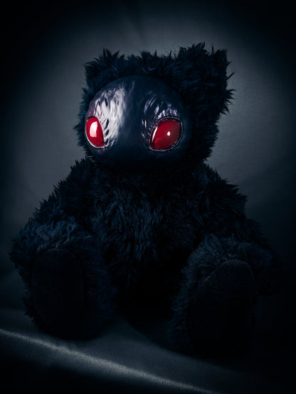 Arcane Flutter: HOLOTH - CRYPTCRITZ Handmade Moth Alien Art Doll Plush Toy for Mysterious Space Explorers