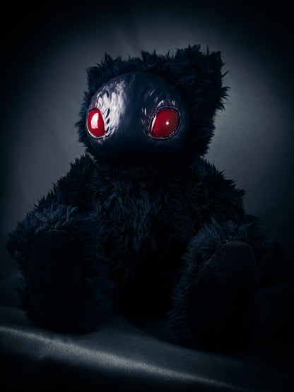 Arcane Flutter: HOLOTH - CRYPTCRITZ Handmade Moth Alien Art Doll Plush Toy for Mysterious Space Explorers