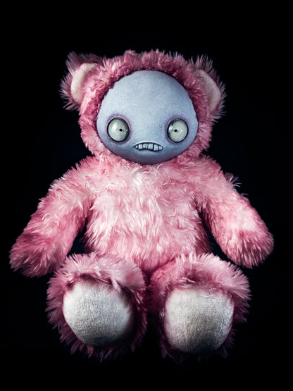 Sugary Overdose: JITTERS - CRYPTCRITZ Handcrafted Creepy Monster Art Doll Plush Toy for Unhinged Individuals