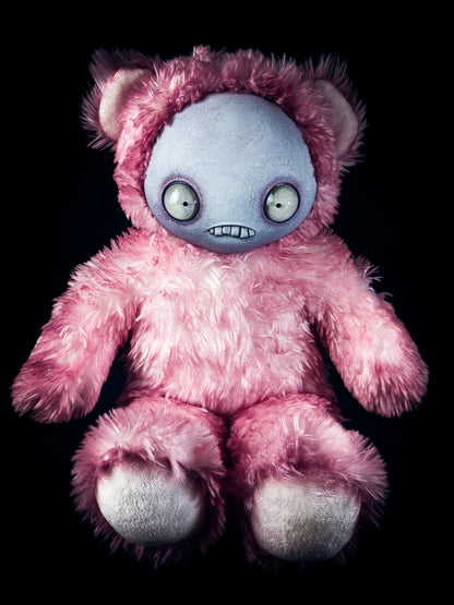 Sugary Overdose: JITTERS - CRYPTCRITZ Handcrafted Creepy Monster Art Doll Plush Toy for Unhinged Individuals