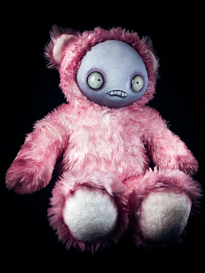 Sugary Overdose: JITTERS - CRYPTCRITZ Handcrafted Creepy Monster Art Doll Plush Toy for Unhinged Individuals